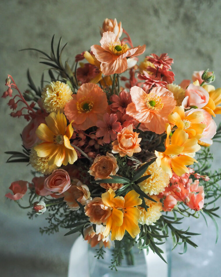 イエローブーケアーティフィシャルフラワー