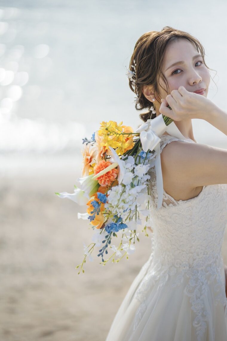 アーティフィシャルフラワークラッチブーケ