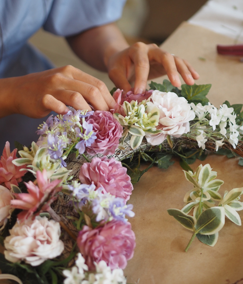 アーティフィシャルフラワー造花ブーケレッスン東京
