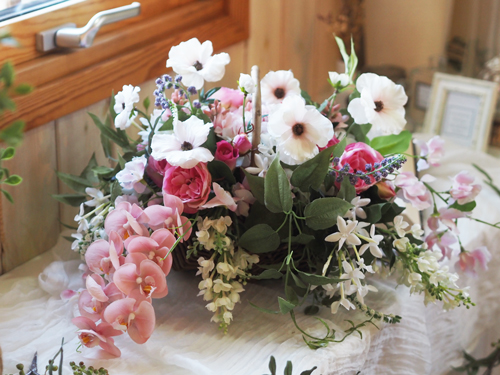 かごブーケレッスン東京